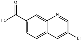 3-溴喹啉-7-羧酸,1344046-13-4,结构式