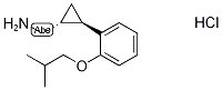 CyclopropaneMethanaMine, 2-[2-(2-Methylpropoxy)phenyl]-, hydrochloride (1:1), (1R,2R)-rel- Struktur