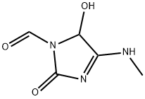 1H-Imidazole-1-carboxaldehyde, 2,5-dihydro-5-hydroxy-4-(methylamino)-2-oxo- (9CI) Structure