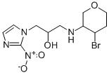 (((4-bromotetrahydro-2H-pyran-3-yl)amino)methyl)-2-nitro-1H-imidazole-1-ethanol Structure