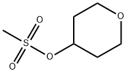 Tetrahydro-2H-pyran-4-yl  methanesulfonate 化学構造式