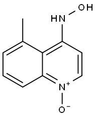 5-METHYL-4-HYDROXYLAMINOQUINOLINE-1-OXIDE Structure