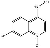 7-クロロ-4-(ヒドロキシアミノ)キノリン1-オキシド 化学構造式