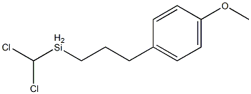 3-(对甲氧基苯基)丙基甲基二氯硅烷 结构式