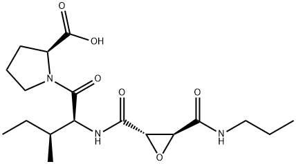 L-TRANS-EPOXYSUCCINYL-ILE-PRO-OH PROPYLAMIDE, 134448-10-5, 结构式