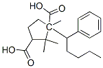 1-(1-phenylpentyl) hydrogen camphorate  Structure