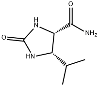 4-Imidazolidinecarboxamide,5-(1-methylethyl)-2-oxo-,(4S-cis)-(9CI) Struktur
