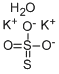 硫代硫酸钾水合物, 13446-67-8, 结构式