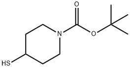 1-N-BOC-4-疏基哌啶,134464-79-2,结构式