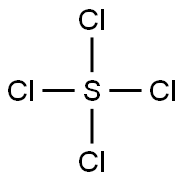 Sulfur tetrachloride 化学構造式