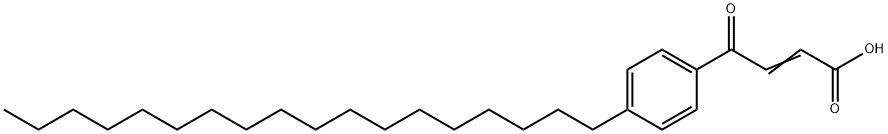3-(4-オクタデシルベンゾイル)アクリル酸 化学構造式