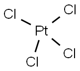 テトラクロロ白金(IV) 化学構造式