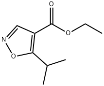 ETHYL-5-ISOPROPYL-ISOXAZOLE-4-CARBOXYLATE 结构式