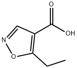 5-乙基-异恶唑-4-羧酸, 134541-03-0, 结构式