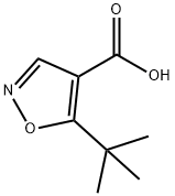 5-叔丁基-异恶唑-4-羧酸 结构式