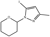 5-碘-3-甲基-1-(THP)吡唑 结构式