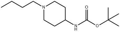 tert-Butyl N-(1-butylpiperidin-4-yl)carbamate Struktur