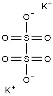 连二硫酸钾 结构式