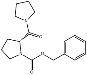 (R)-2-(吡咯烷-1-甲酰基)吡咯烷-1-甲酸苄酯,134563-22-7,结构式
