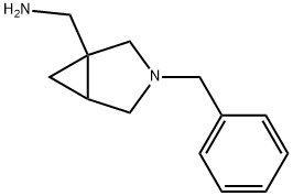 3-Azabicyclo[3.1.0]hexane-1-methanamine, 3-(phenylmethyl)- Struktur