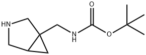 Carbamic acid, (3-azabicyclo[3.1.0]hex-1-ylmethyl)-, 1,1-dimethylethyl ester Struktur