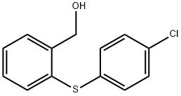 {2-[(4-クロロフェニル)スルファニル]フェニル}メタノール 化学構造式