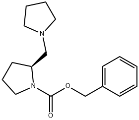 2-PYRROLIDIN-1-YLMETHYL-PYRROLIDINE-1-CARBOXYLIC ACID BENZYL ESTER Struktur