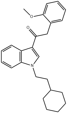 1-(1-(2-cyclohexylethyl)-1H-indol-3-yl)-2-(2-Methoxyphenyl)ethanone Structure