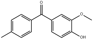 4-ヒドロキシ-3-メトキシ-4'-メチルベンゾフェノン 化学構造式