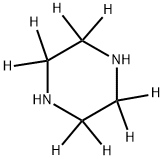 ピペラジン‐2,2,3,3,5,5,6,6‐D8 化学構造式