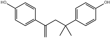 4-METHYL-2,4-BIS(4-HYDROXYPHENYL)PENT-1-ENE Struktur
