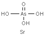 ヒ酸ストロンチウム(Sr3(AsO4)2) 化学構造式