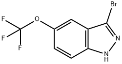 3-Bromo-1H-indazol-5-yl trifluoromethyl ether Struktur