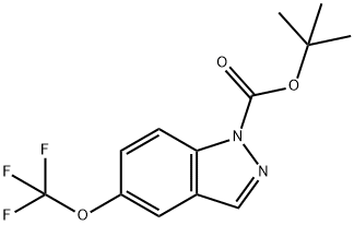 tert-butyl 5-(trifluoroMethoxy)-1H-indazole-1-carboxylate Struktur