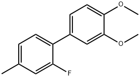 3',4'-DiMethoxy-2-fluoro-4-Methylbiphenyl Structure