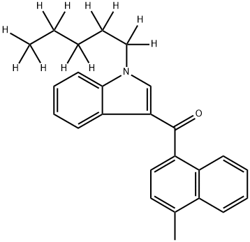 1-(Pentyl-d11)-3-(4-Methylnaphthoyl)indole
JWH 122-d11 Structure