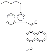 1-(Pentyl-d11)-3-(4-Methoxynaphthoyl)indole
JWH 081-d11 Struktur