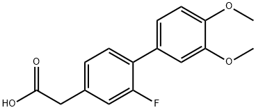 3',4'-DiMethoxy α-DesMethyl Flurbiprofen Structure