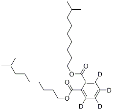 フタル酸ジイソデシル-D4 化学構造式