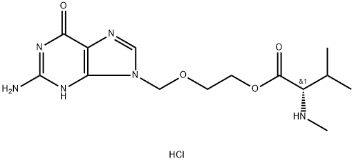Acyclovir N-Methyl-L-valinate Hydrochloride Structure