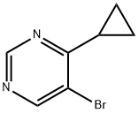 5-ブロモ-4-シクロプロピルピリミジン 化学構造式
