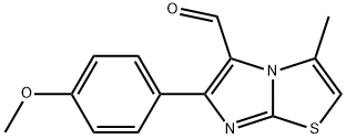 6-(4-METHOXY-PHENYL)-3-METHYL-IMIDAZO-[2,1-B]THIAZOLE-5-CARBALDEHYDE Struktur