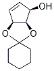 (1S,2S,3R)-1,2,3-トリヒドロキシ-4-シクロプロペン2,3-シクロヘキシルケタール 化学構造式