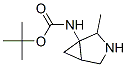 Carbamic acid, (2-methyl-3-azabicyclo[3.1.0]hex-1-yl)-, 1,1-dimethylethyl ester, Struktur