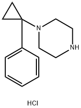 1-(1-phenylcyclopropyl)piperazine HYDROCHLORIDE Structure