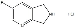 3-氟-6,7-二氢-5H-吡咯并[3,4-B]吡啶盐酸盐 结构式