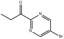 1-(5-ブロモピリミジン-2-イル)プロパン-1-オン 化学構造式