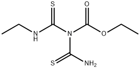 Carbamic  acid,  (aminothioxomethyl)[(ethylamino)thioxomethyl]-,  ethyl  ester  (9CI) Struktur