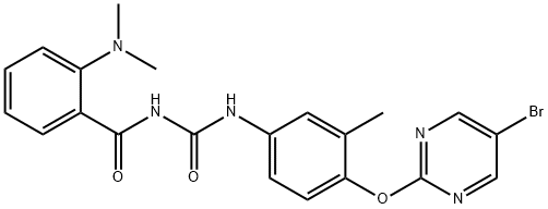 134742-19-1 N-[[4-(5-bromopyrimidin-2-yl)oxy-3-methyl-phenyl]carbamoyl]-2-dimethyl amino-benzamide