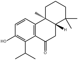 9(1H)-Phenanthrenone, 2,3,4,4a,10,10a-hexahydro-7-hydroxy-1,1,4a-trimethyl-8-(1-methylethyl)-, (4aS,10aS)- Structure